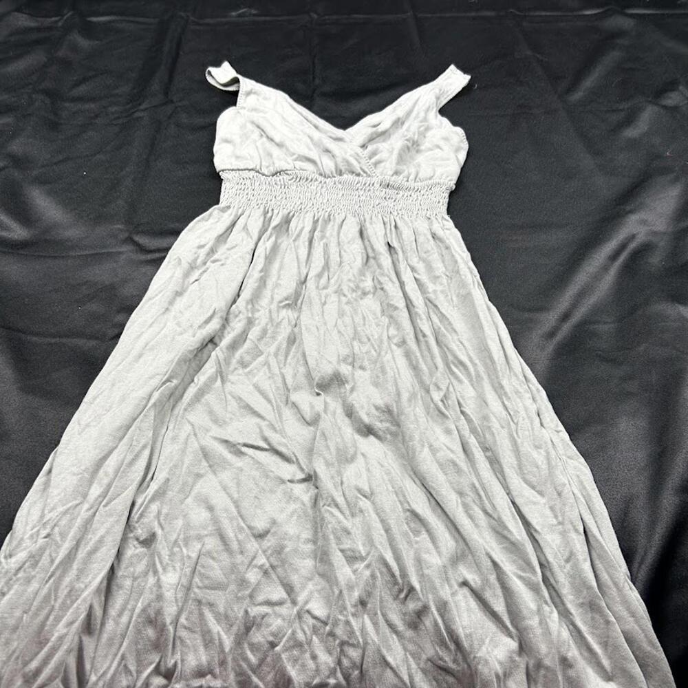Old Navy WOMENS Gray Crisscross Front Tank Dress Cinched Waist Petite XS